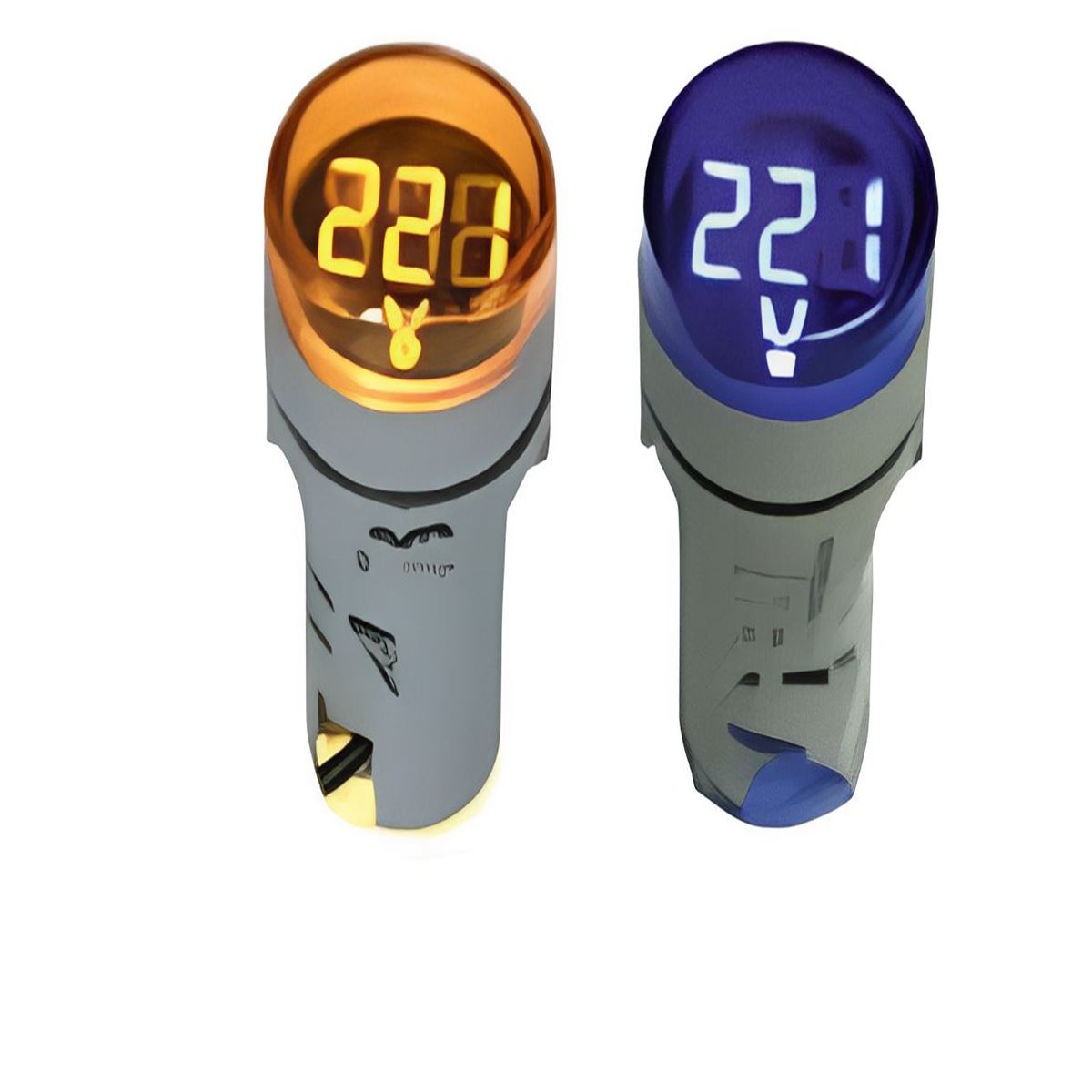 23 mm 24-550V LED'Lİ MAVİ VOLTMETRE 1